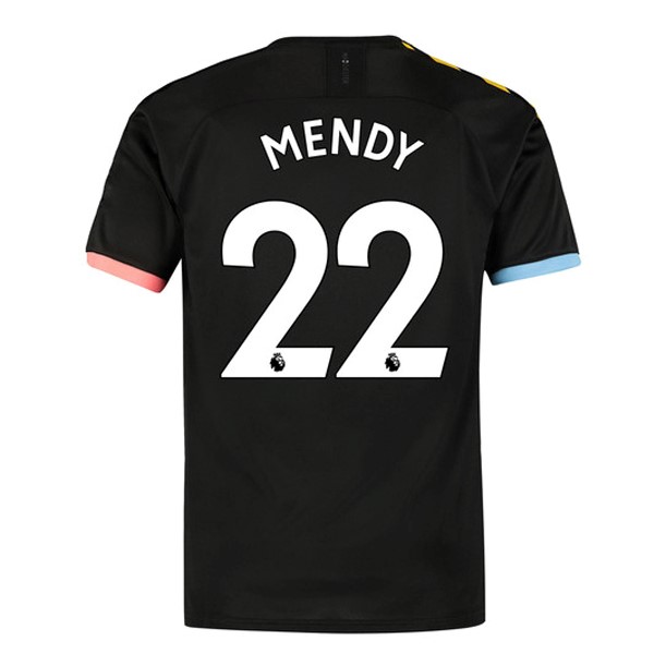 Camiseta Manchester City NO.22 Mendy 2ª Kit 2019 2020 Negro